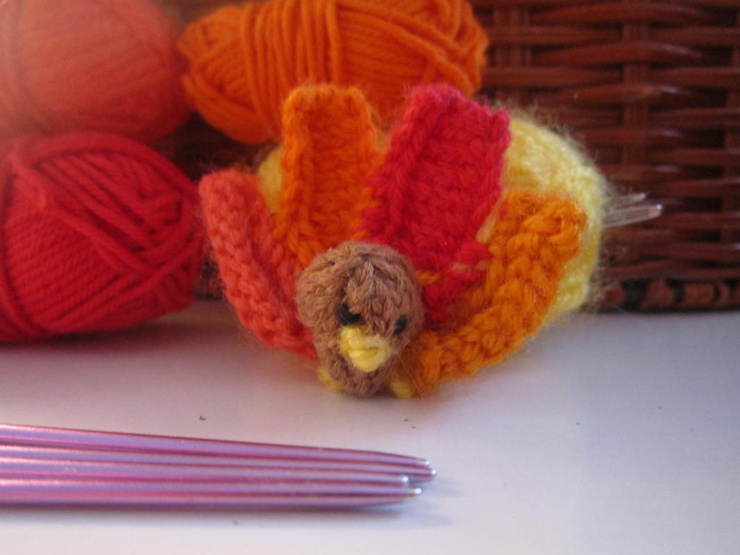 Tiny Turkey!-A Knitting Pattern - Tiny Knits!